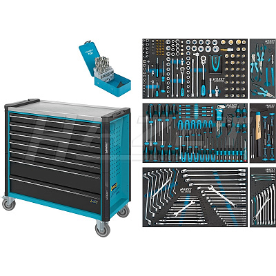 Тележка инструментальная Hazet 179NXXL-7/340 с набором инструмента.