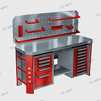 Верстак слесарный двухтумбовый Kronvuz Гефест-ВС-509-ЭП