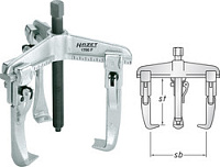 Съемник трехлапый 150-160 мм Hazet 1786F-16