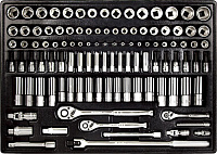 T45535 Набор инструмента  1/4"  ,3/8" и 1/2"  108 предметов (дюйм+метрика)